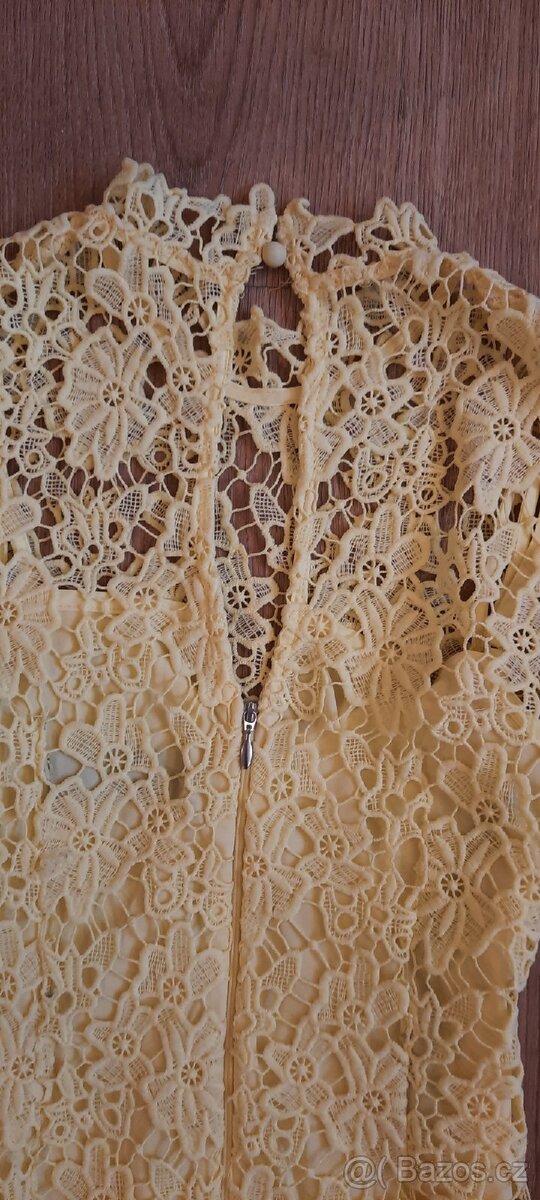 Žluté krajkové šaty, vel. 34, zn. Paper Dolls Petite - 5