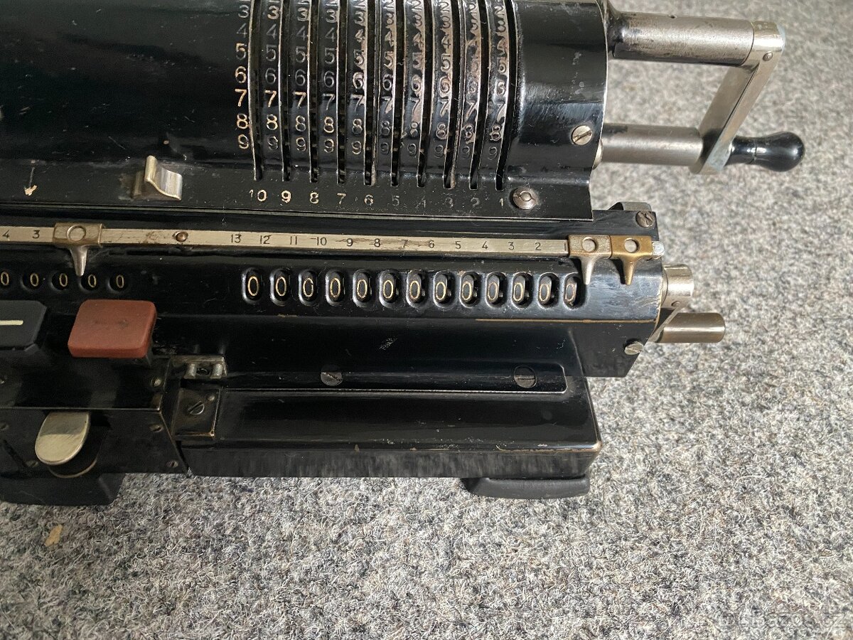počítací stroj starý počítací stroj mechanický kalkulačka - 5