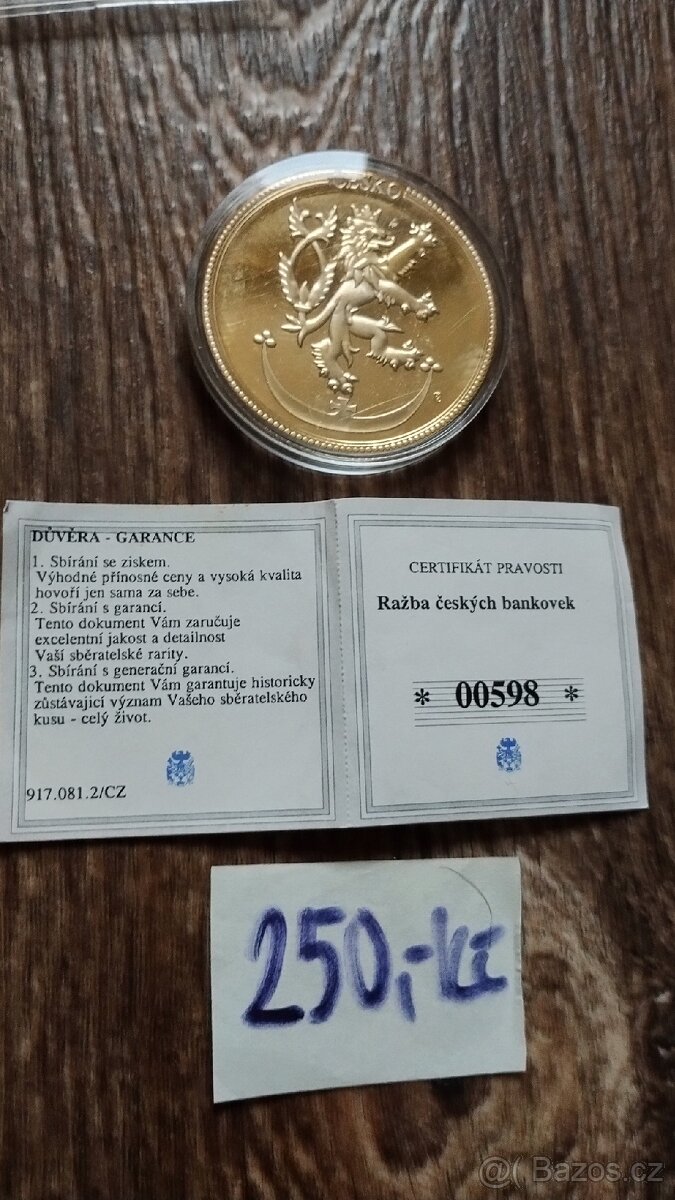 Mince bankovka 5000 Kč - 5