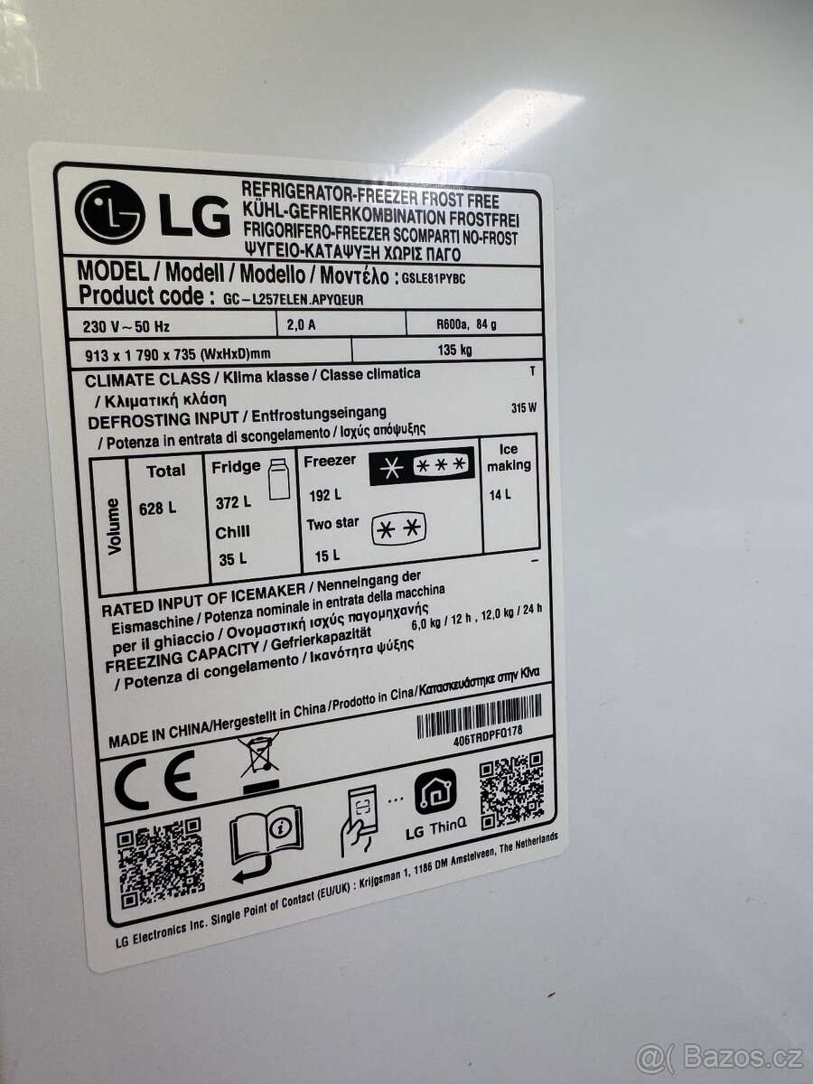 Americká lednice LG s Wi-Fi - 5