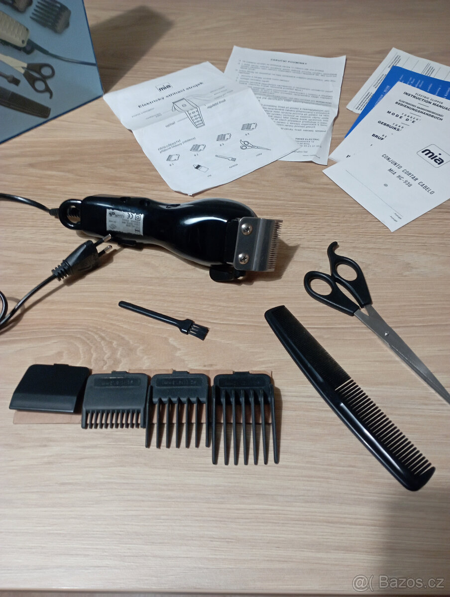 retro elektrický stříhací strojek s příslušenstvím - 5