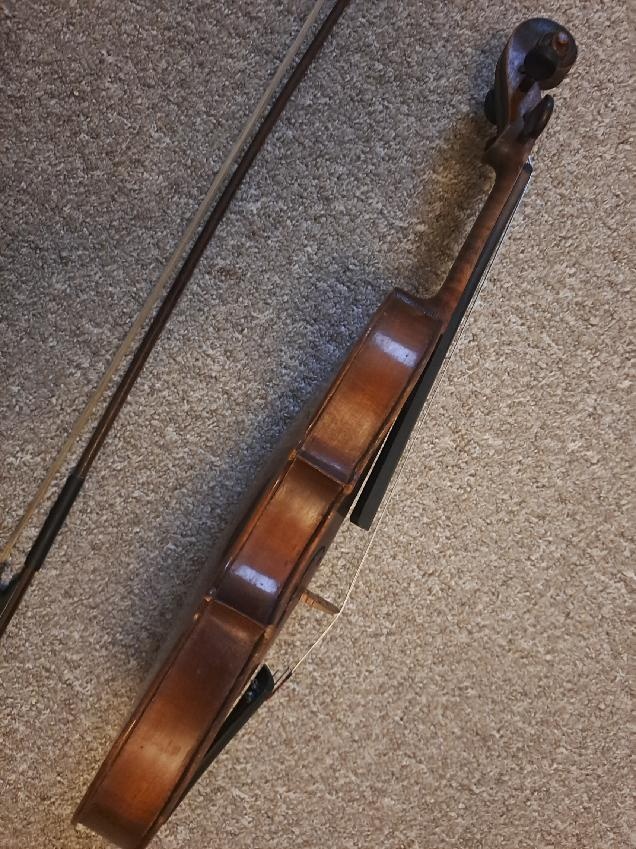 Housle1|2 tzv. půlky Cremona, 50 let staré, hratelné - 5