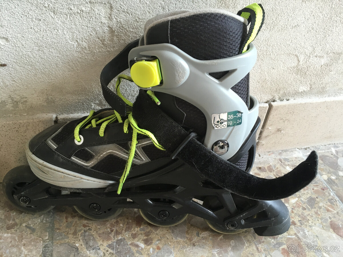 Dětské in-line brusle, dívčí, vel.35-38 - 5