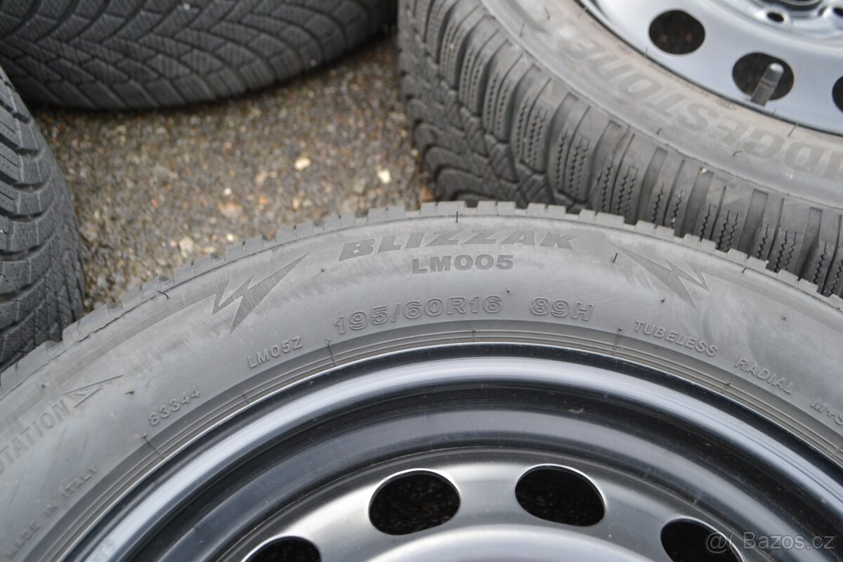 NOVÁ zimní sada Š.Kamiq/Scala+ 195/60R16 Bridgestone. - 5