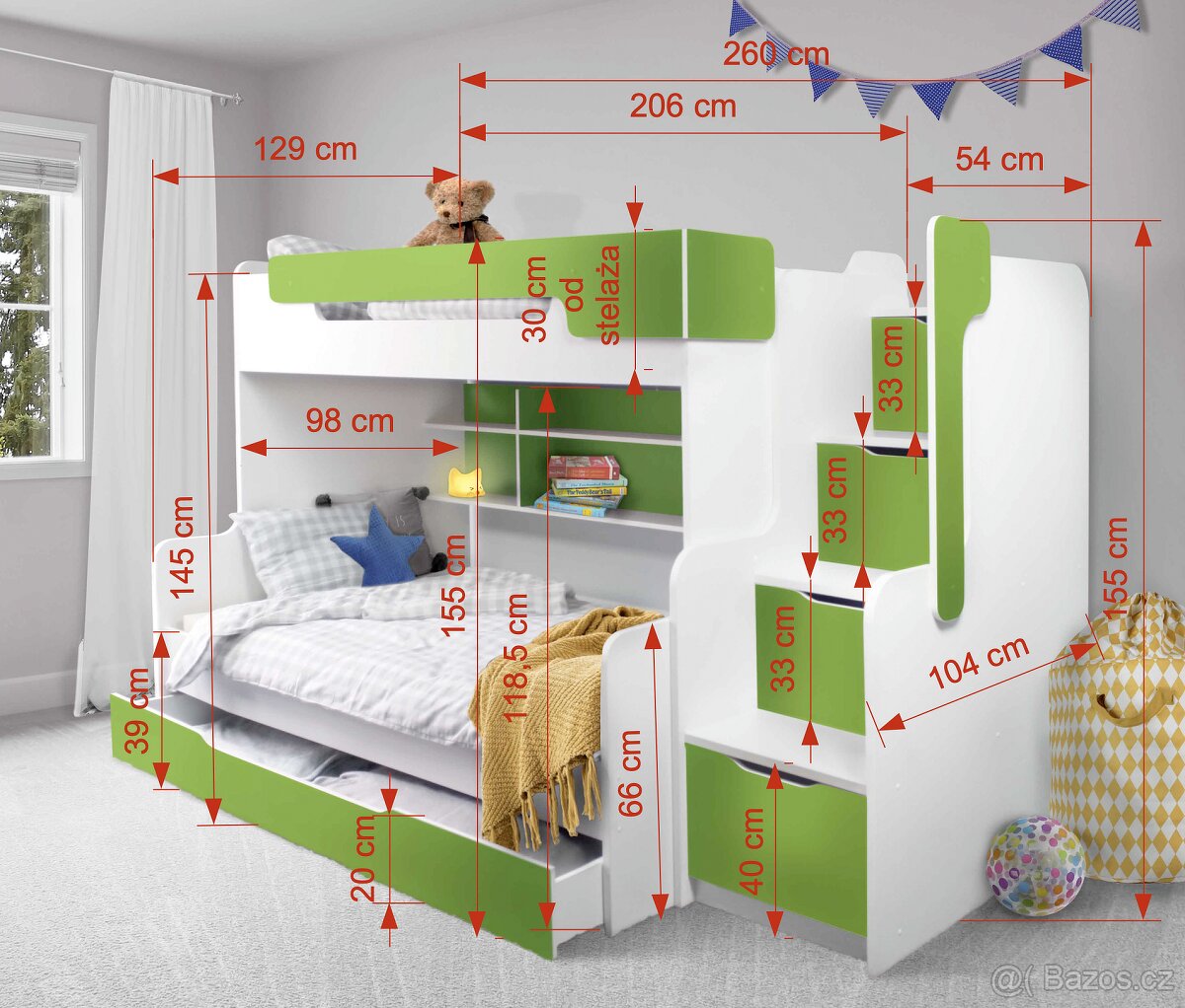 Dětská poschodová postel Henry - 5