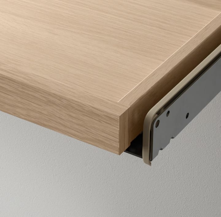 IKEA KOMPLEMENT Výsuvný podnos tmavě šedá, dub 75x58 cm - 5