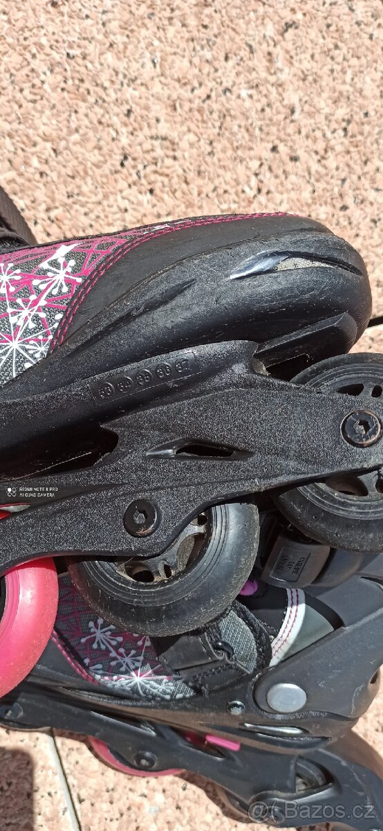 Rostoucí dětské in-line brusle (vel.33-37) - 5