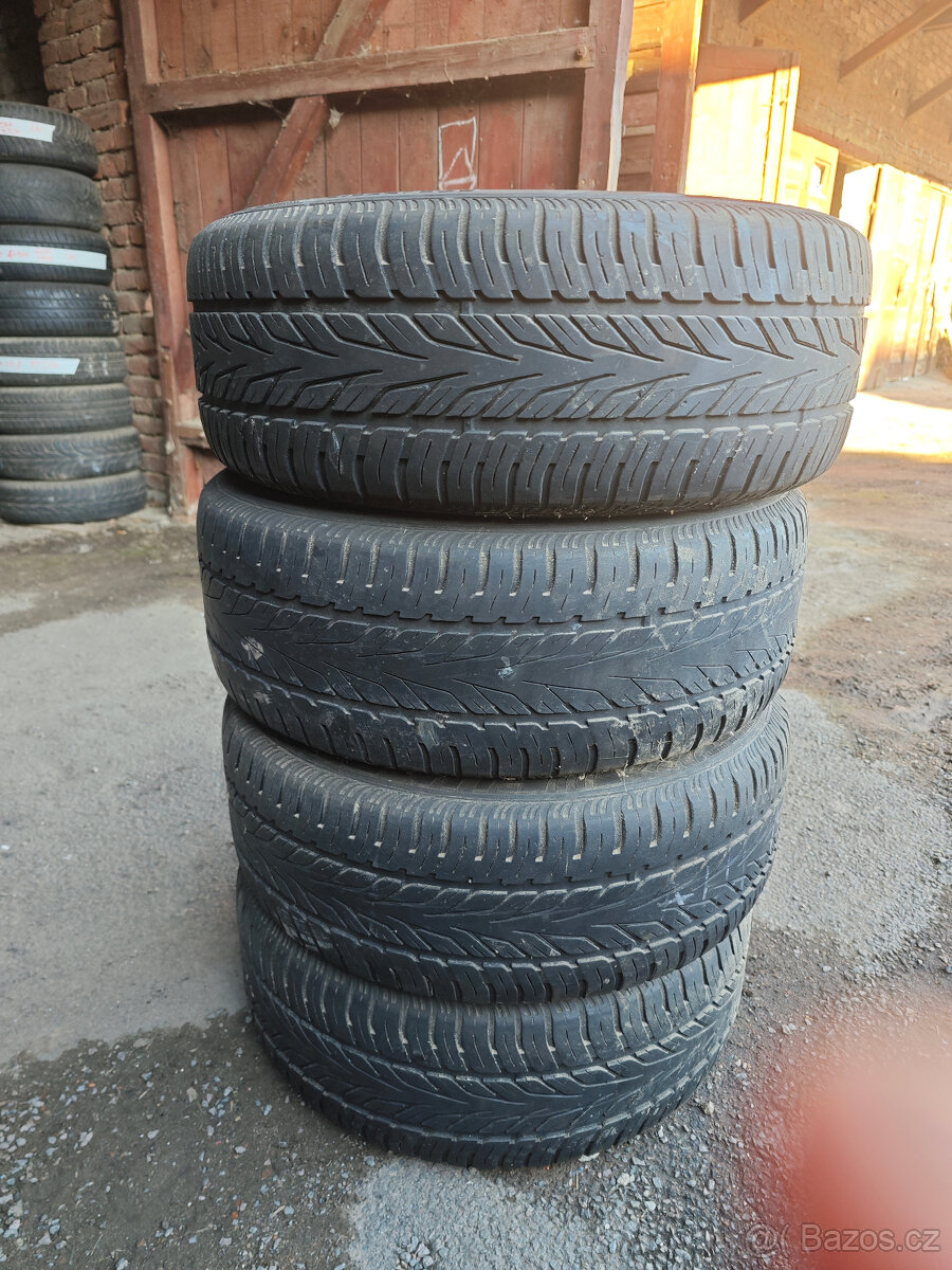 Prodám sadu Alu disků Mazda 7Jx16H2 ET55 + pneu 205/55/16 - 5