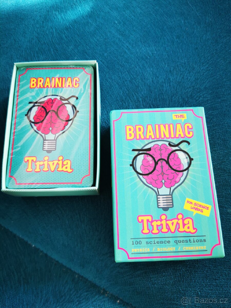 Brainiac Trivia karetní logická hra NOVÁ - 5