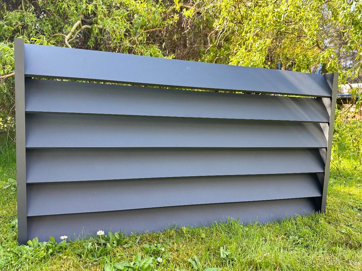 Hliníkový plot, hliníková zástěna do pergoly - 5