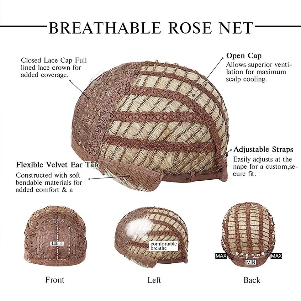 Nová krátká chic blond paruka - 5