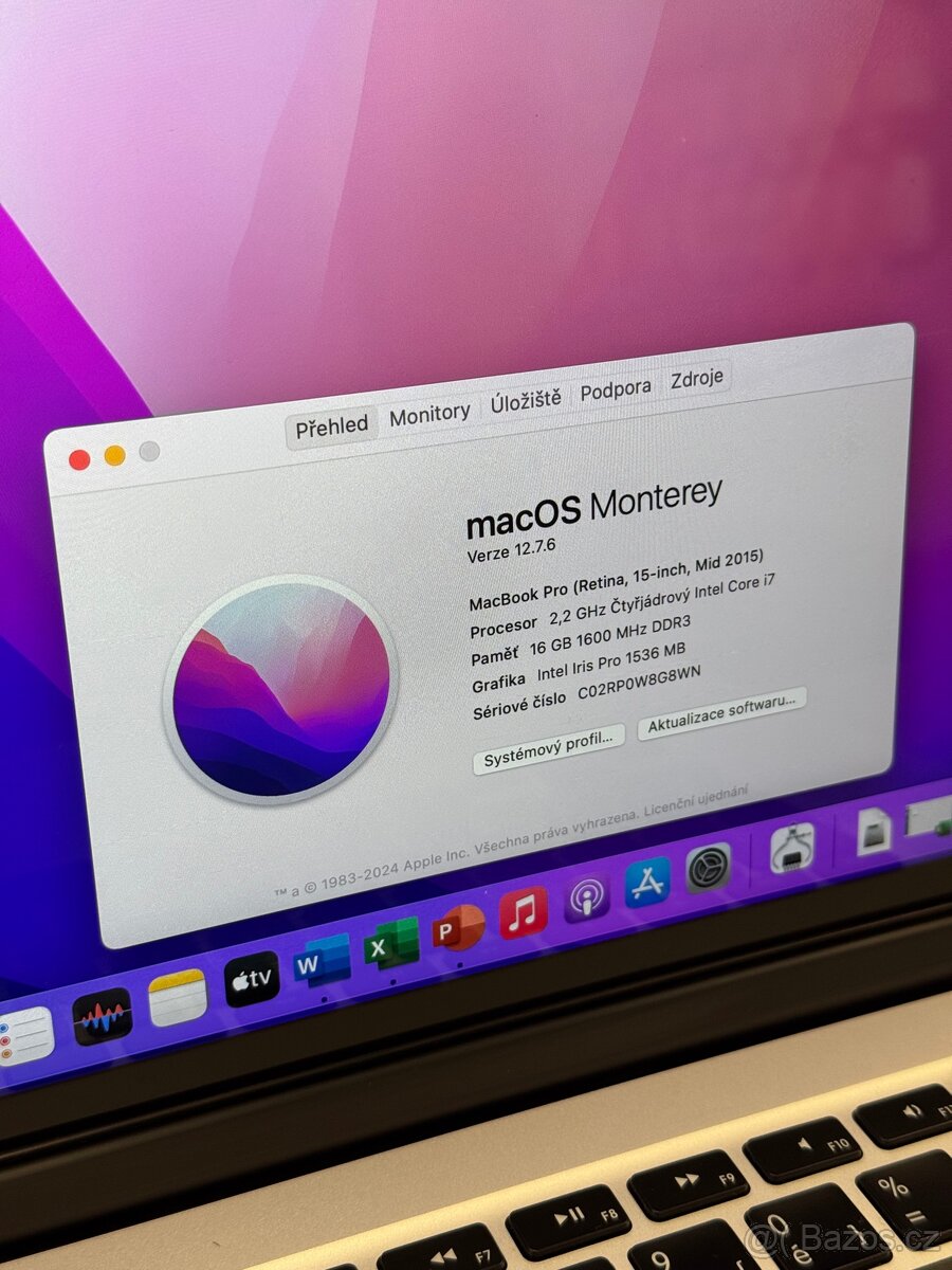 Apple MacBook Pro 15” i7/16/256 SSD 2015, MS OFFICE - 5