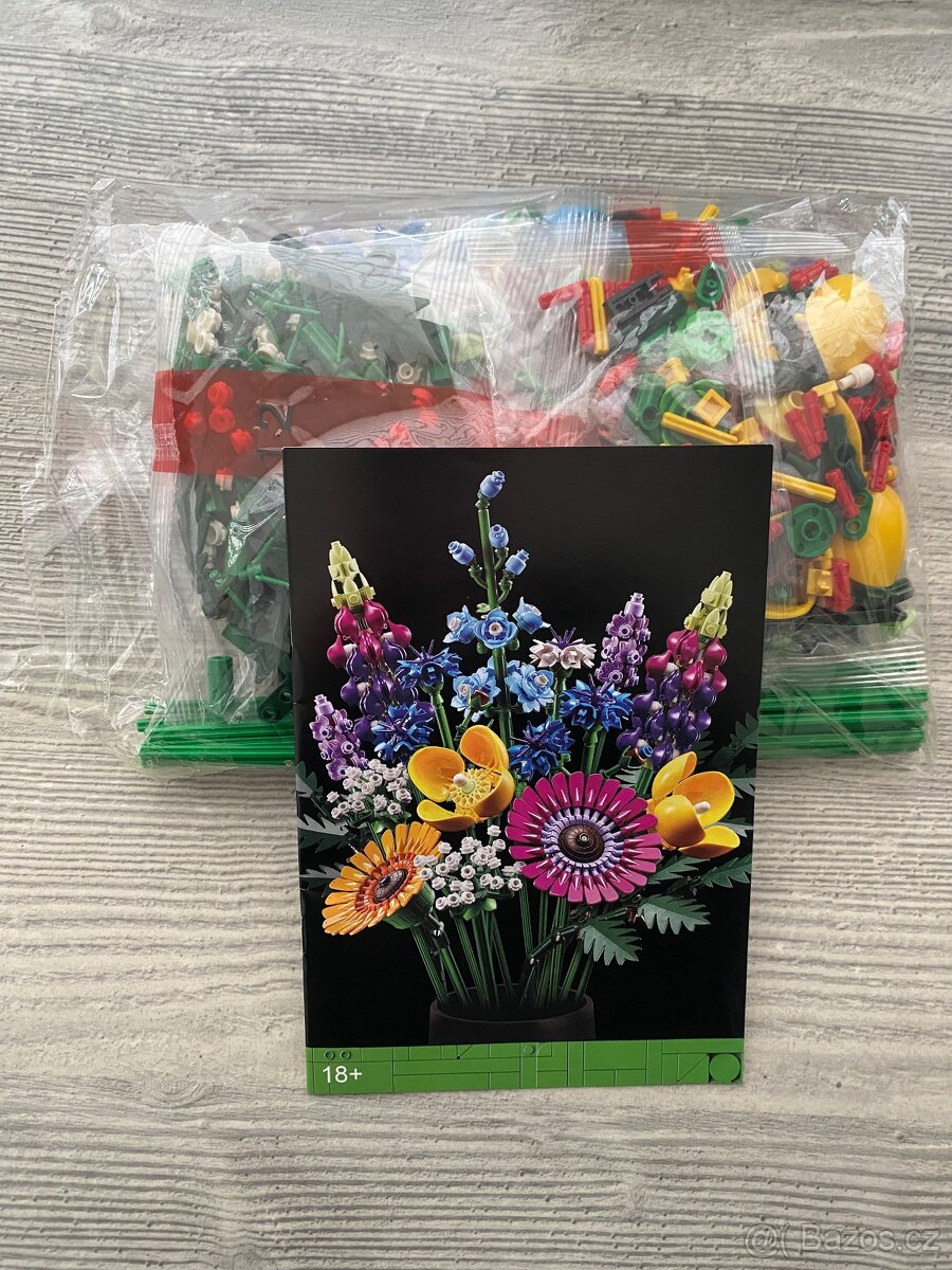 NOVÉ Kytice lučního kvítí - 939ks kostek - 5