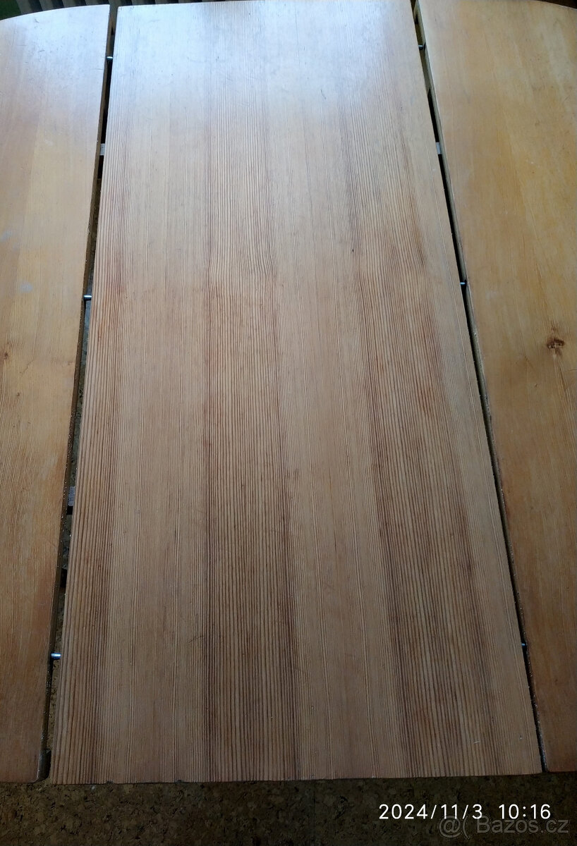 Oválný/kulatý rozkládací jídelní stůl. Česká výroba. Retro. - 5