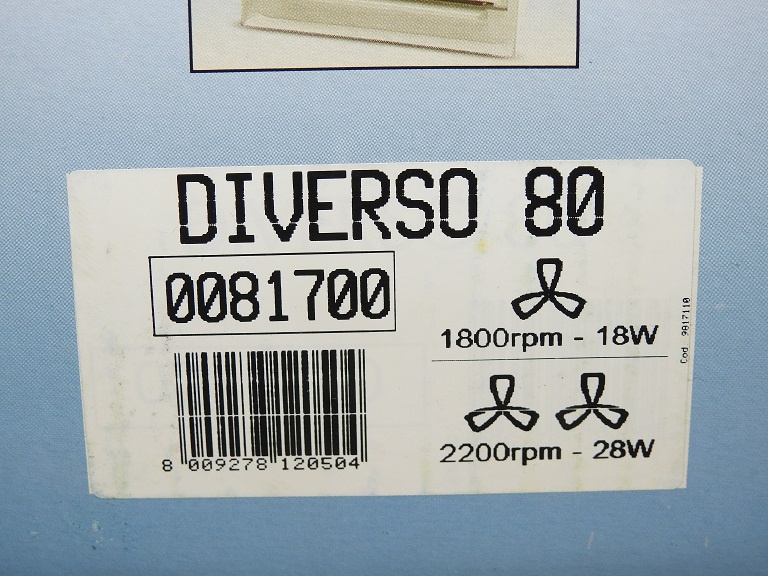 Nový radiální ventilátor O.ERRE Diverso 80 - 5