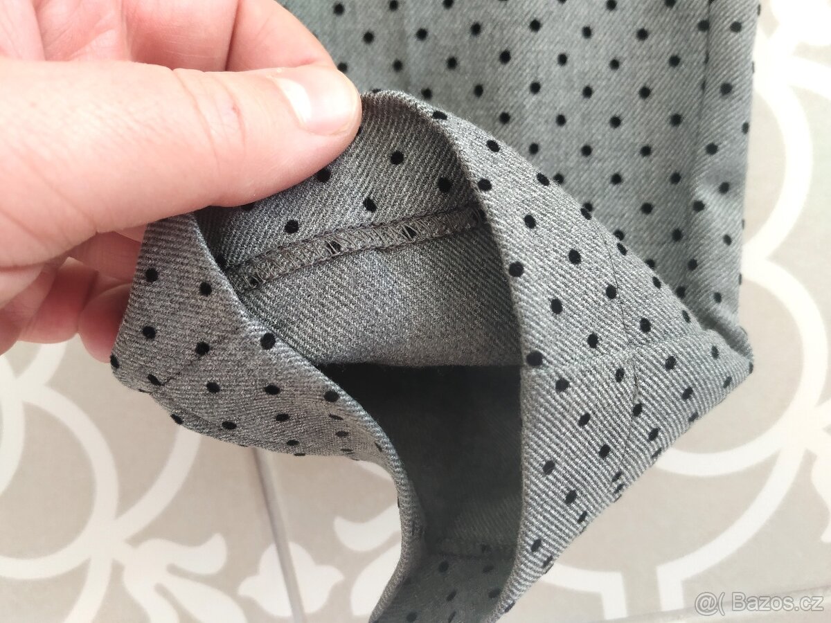 1x oblečené kalhoty Orsay S společenské puntíky šedé - 5