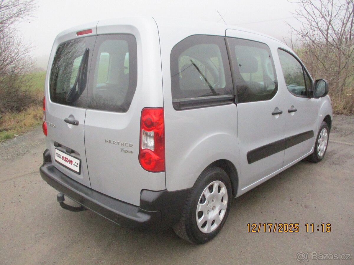 Peugeot Partner 1.6i TeePee 66kW ZADNÍ KŘÍDLA TAŽNÉ Z - 5