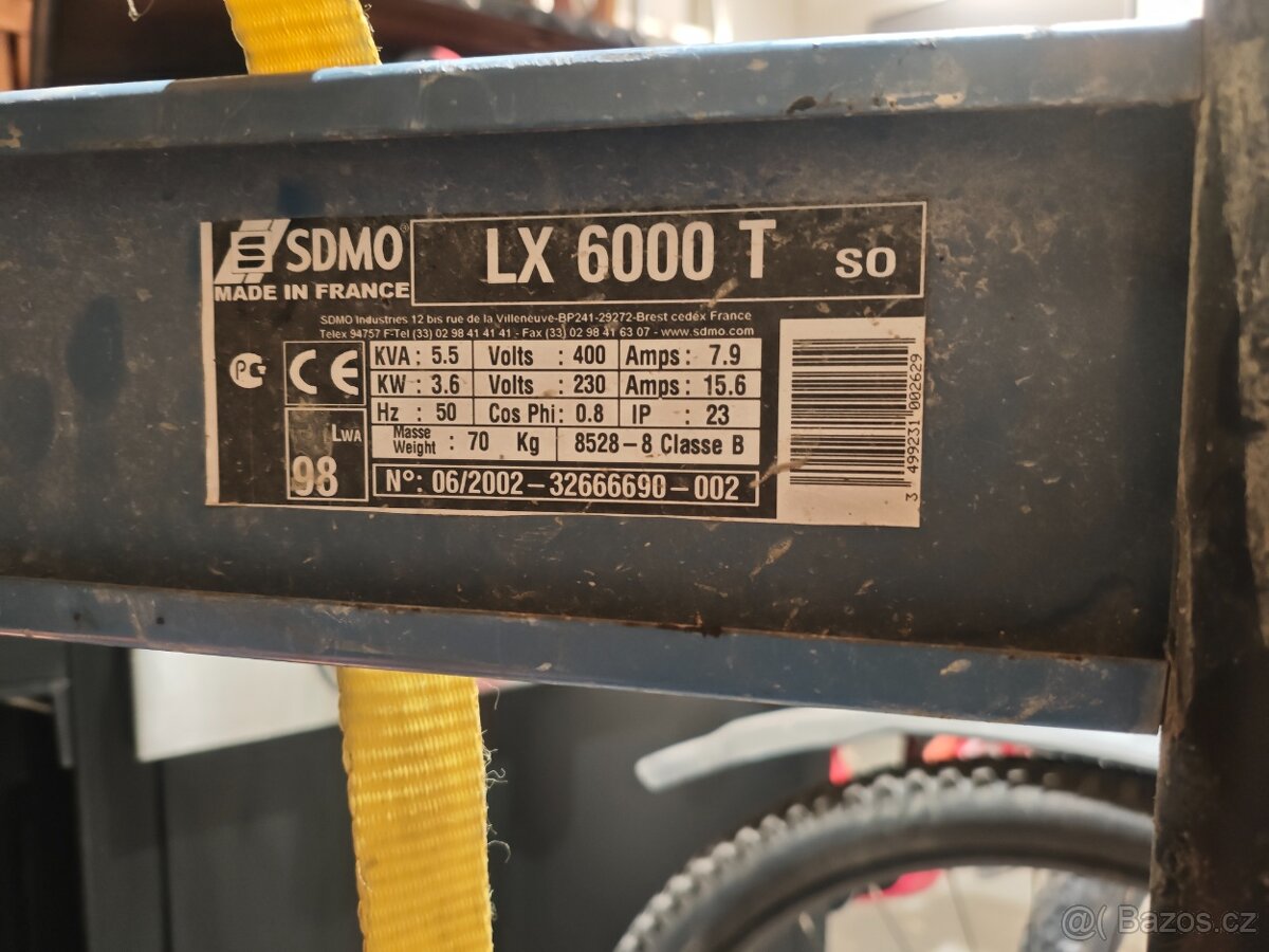 PRODÁM ELEKTROCENTRÁLU SDMO LX 6000T - 5