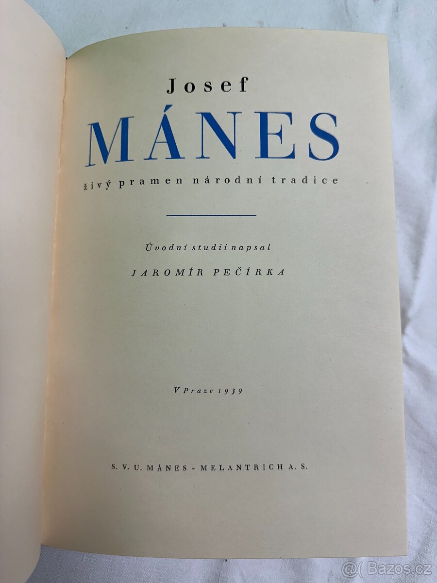 Josef Mánes - ŽIVÝ PRAMEN NÁRODNÍ TRADICE - 1939 - 5