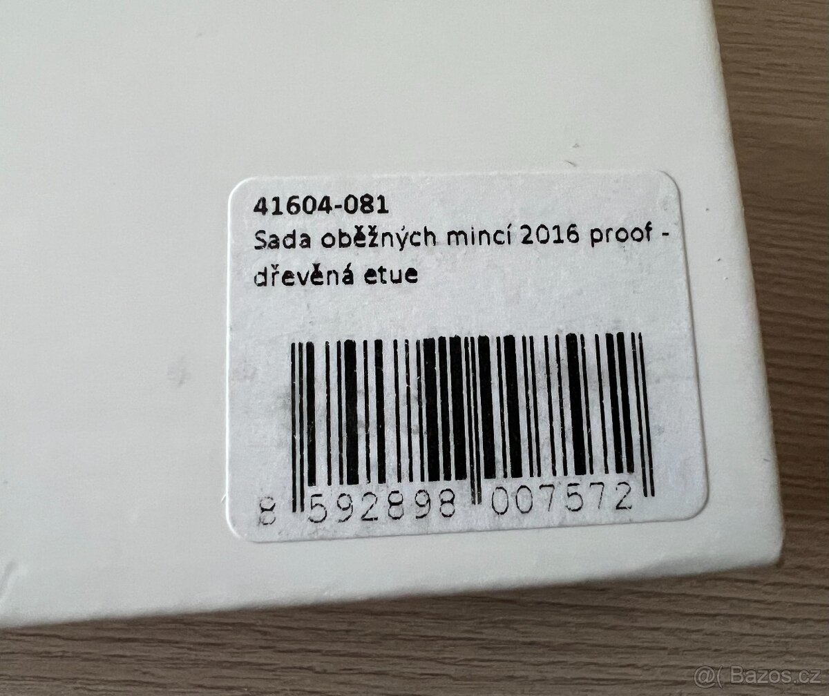 Sada oběžných mincí 2016 proof - dřevěná etue - 5