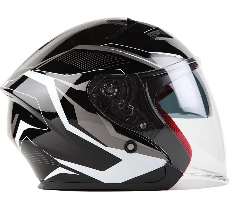 Helma MAXX černo/bílá lesklá - 5