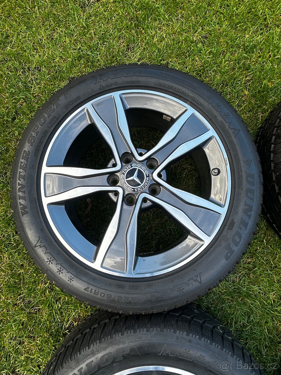 4x alu kola Mercedes + Dunlop Winter Sport 5 225/50 R17 94H - 5