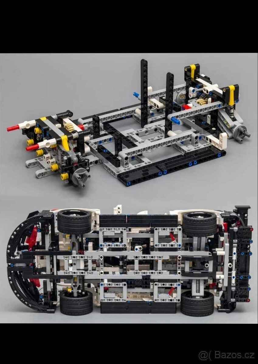 Nová velká stavebnice Porshe 911 závodní auto 1580 dílků dél - 5