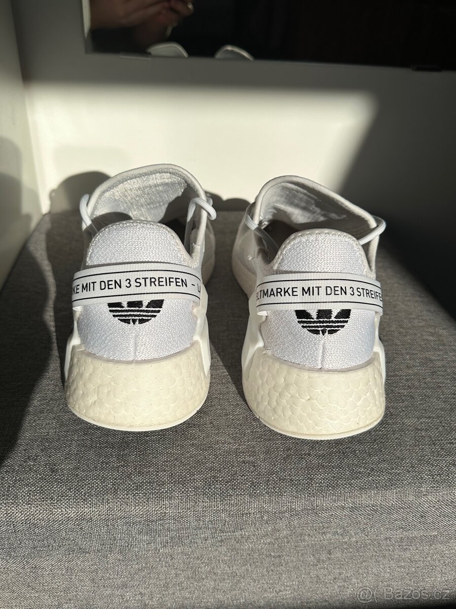 Adidas NMD R1 – bílé, EU 42⅔ (US 9) - 5