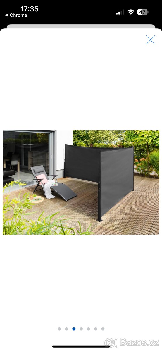 Zahradní dvojitá boční markýza - 5