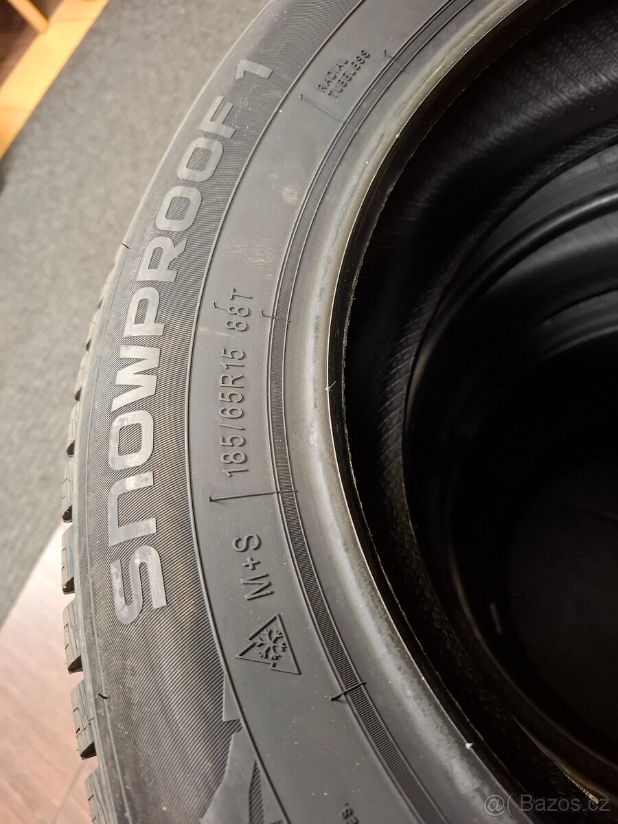 Nové zimní pneu Nokian Snowproof 1 - 185/65 R15 4ks - 5