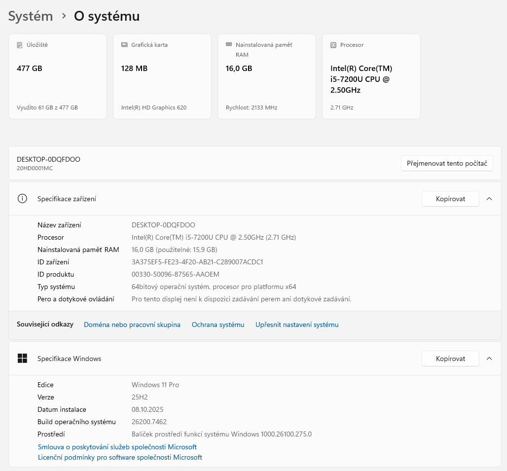 Lenovo Thinkpad T470 s procesorem i5 7200 - 5