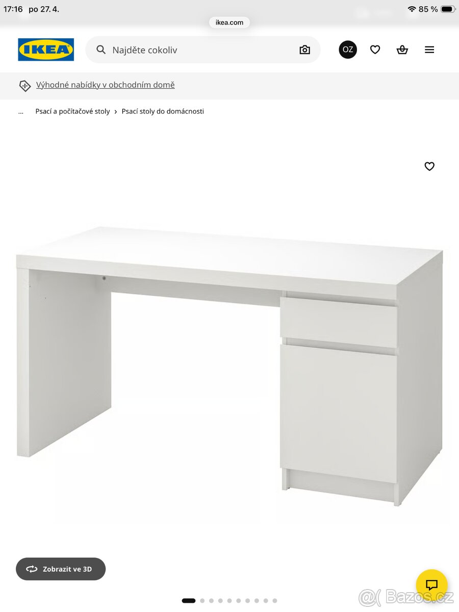 psací stůl Malm Ikea - 5