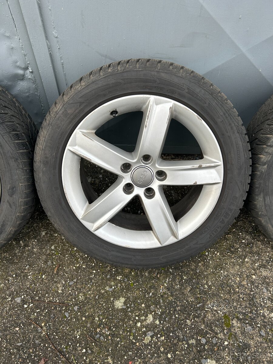 Alu kola R17 5x112 Audi + Zimní pneu 225/50/17 Goodyear - 5