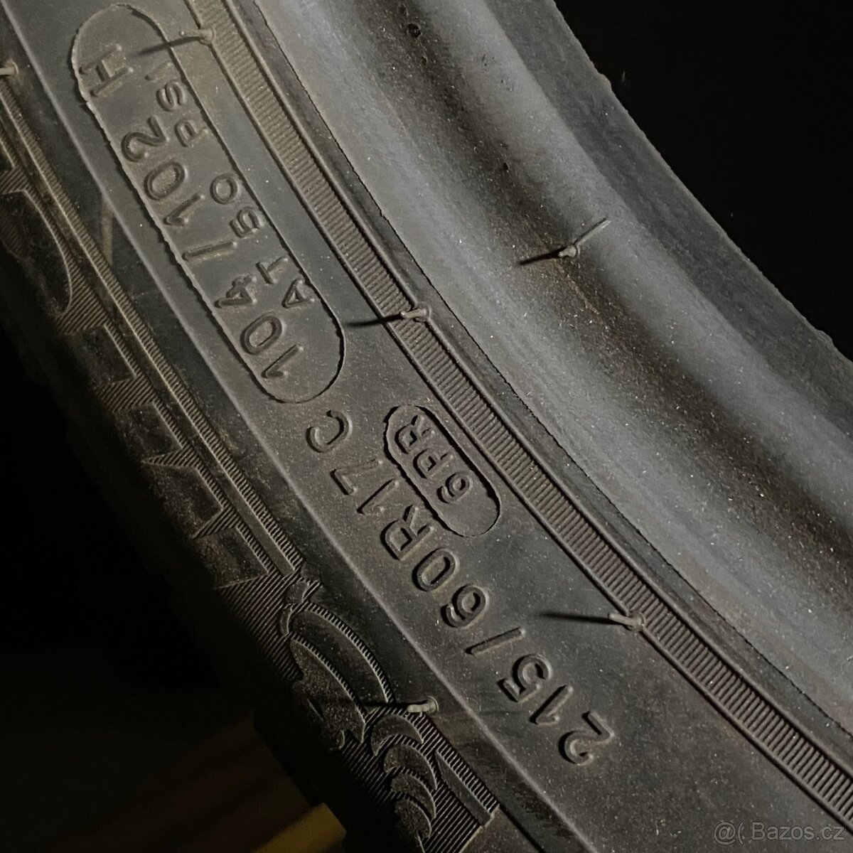 Zimní pneu 215/60 R17C 104/102H Michelin 7,5-8mm - 5