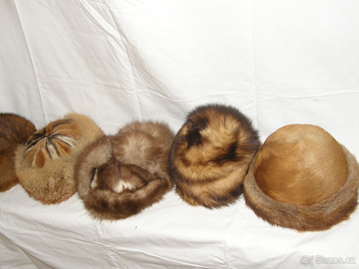 Vyčiněné kůže, čepice - 5