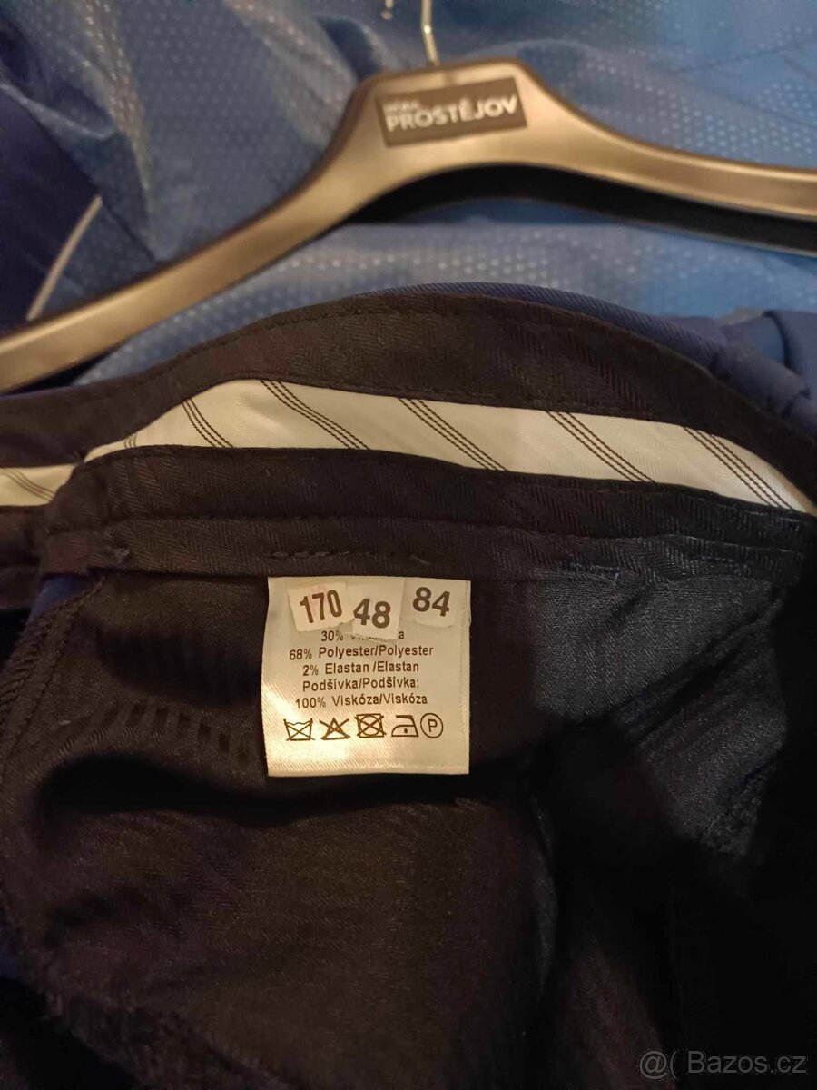 Modrý oblek + 2 košile zdarma - 5