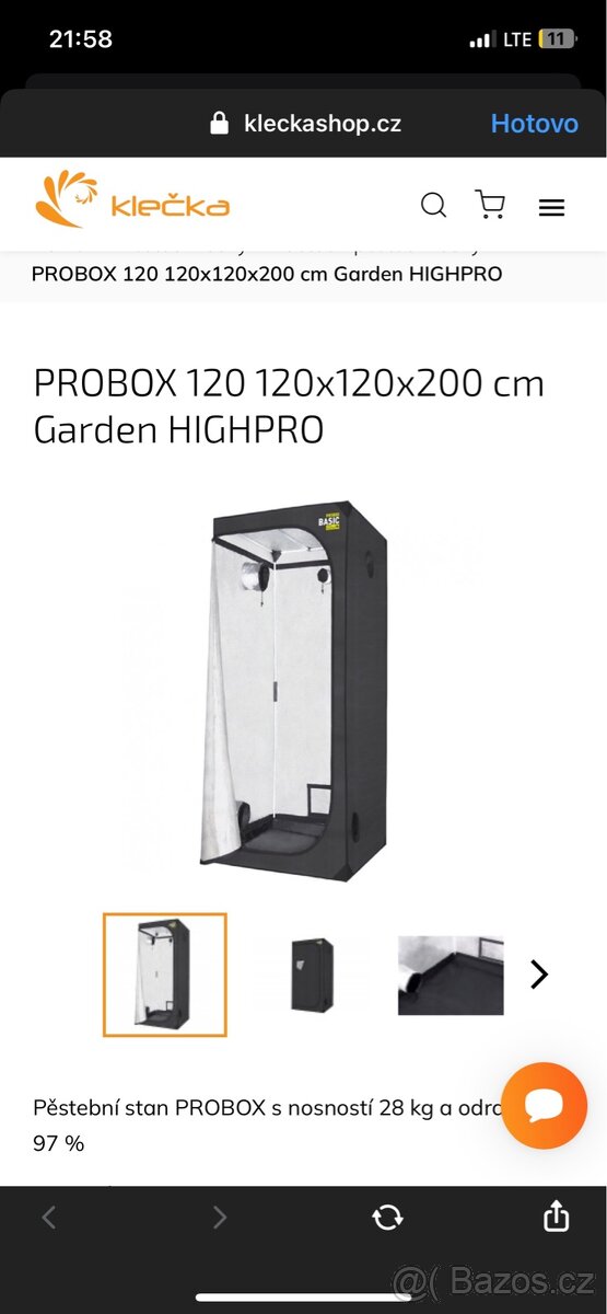 Nerozbalený stan na floristiku. - 5