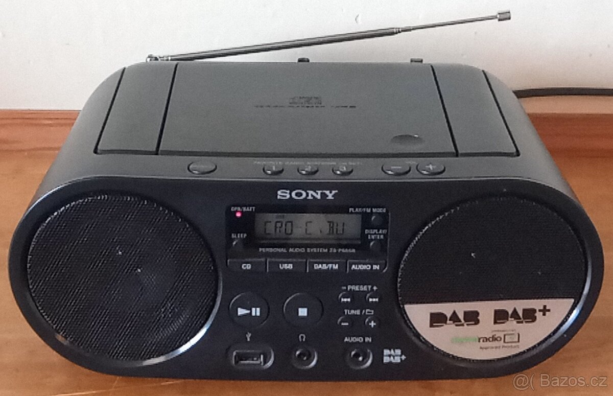 Sony CD Boombox ZS-PS55B DAB+ DAB, FM stereo radio, USB - 5