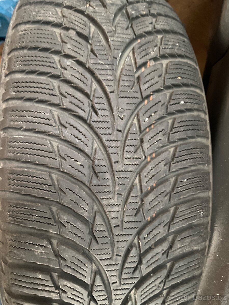 Plechové disky 15” 5x100 a zimní pneu 185/55/R15 - 5