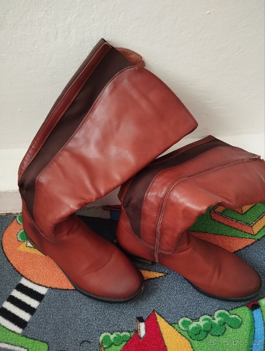 Kožené kozačky - 5