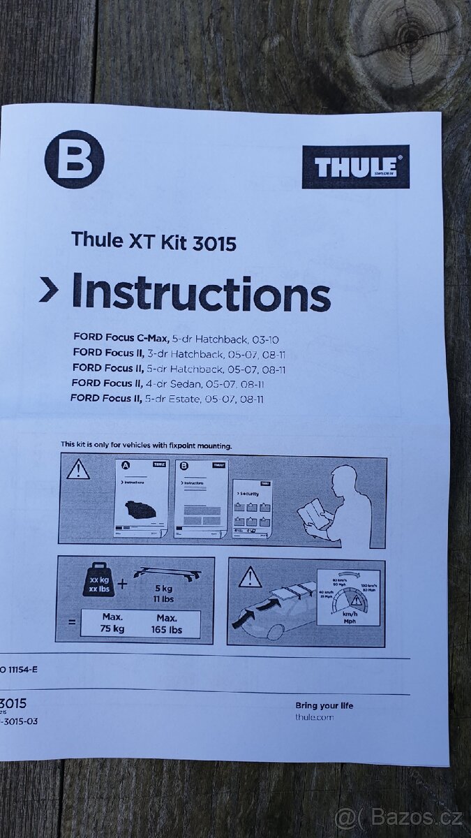 Kit Thule 3015, 1472, 3033 - Focus II, C-Max, S-Max, Galaxy - 5