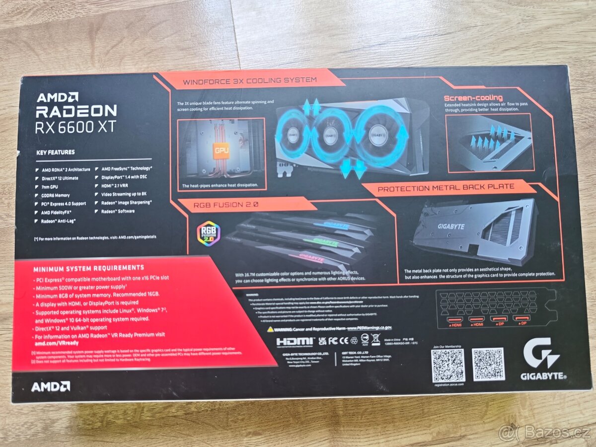 GIGABYTE Radeon RX 6600 XT GAMING OC 8G - 5