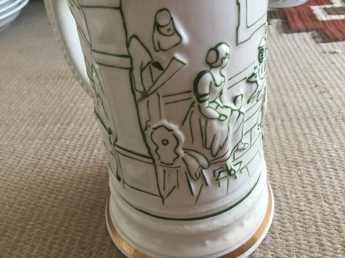 pullitr 1973, podtacek na odlivky, dzbanek RFH s textem - 5