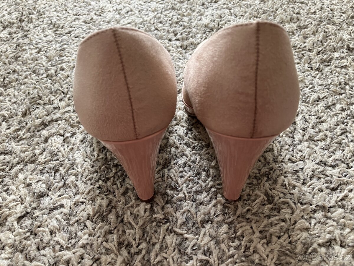 Semisove světle růžové/telove lodičky vel. 36 - 5