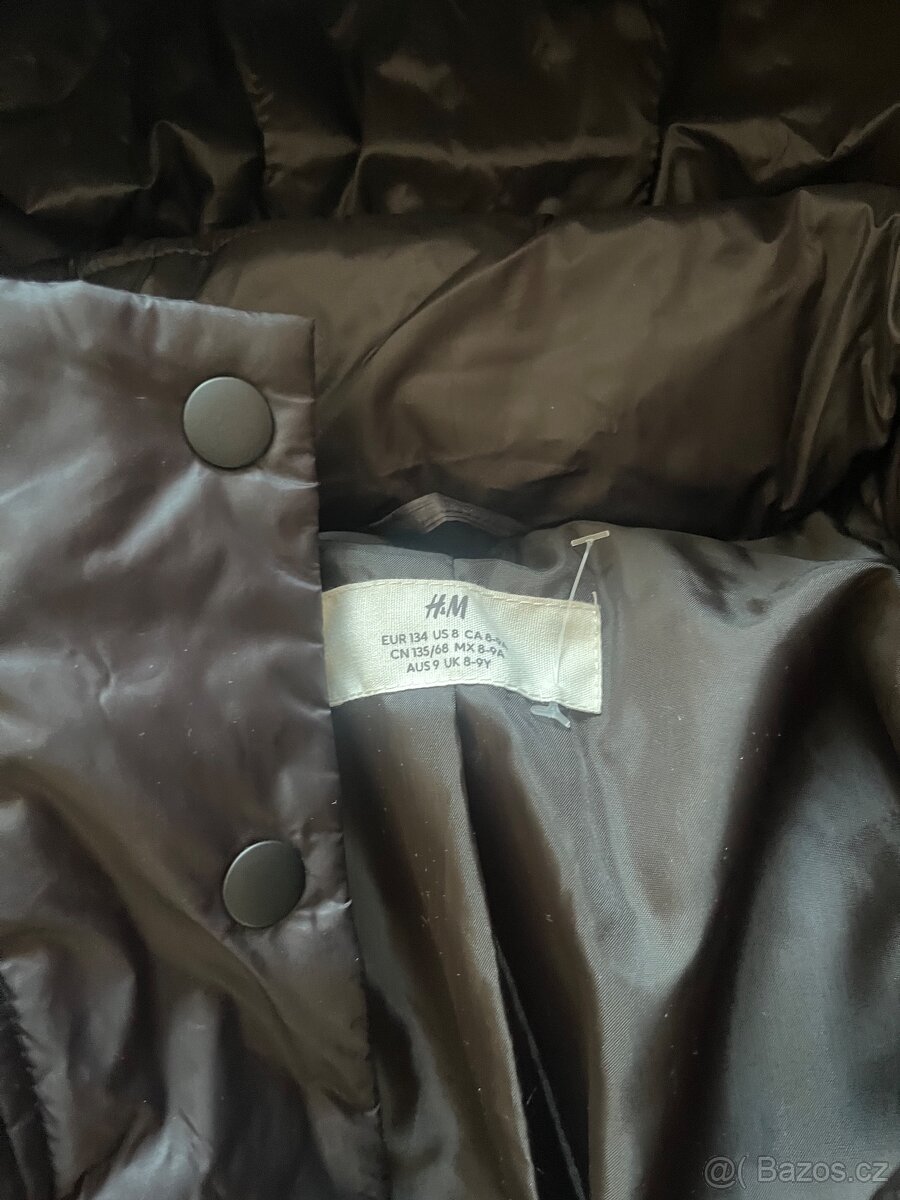 Zimní dívčí kabátek HM - 8-9 let - 5