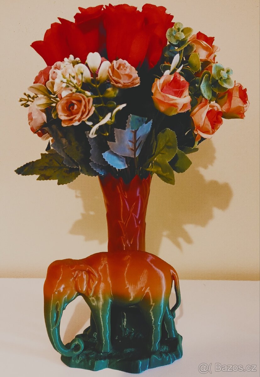 Vázička Slon s palmou - 5