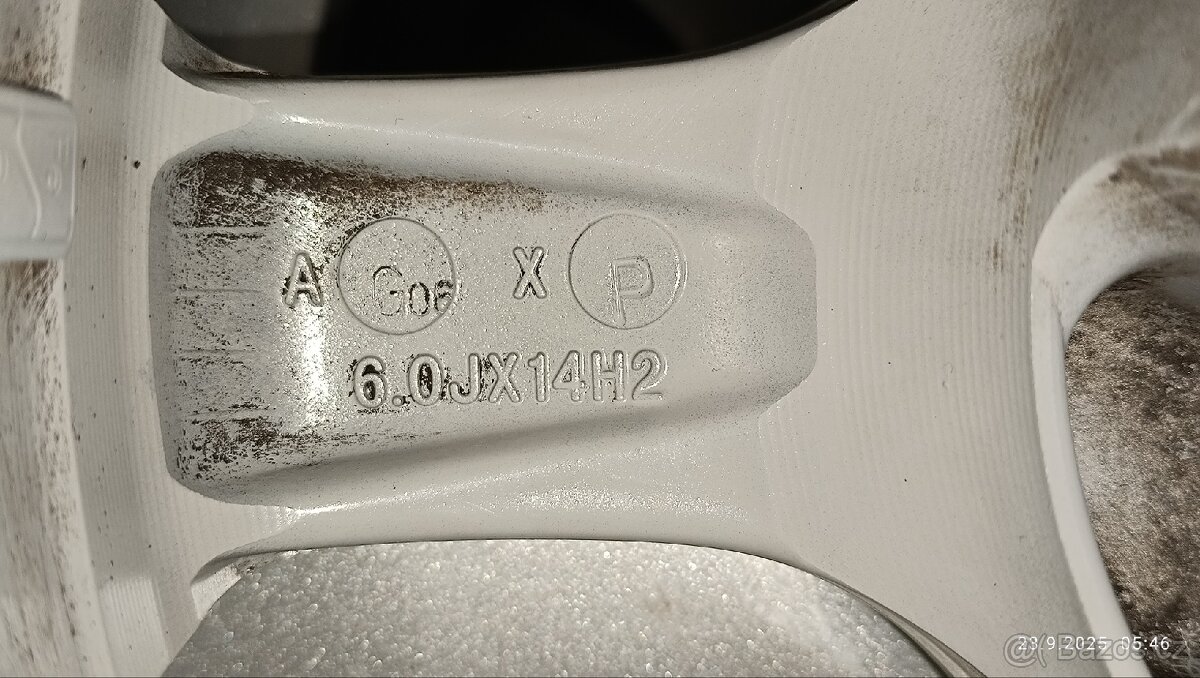 Prodám ALU disky 14" 6.0J x 14 H2 (4x108) - 5