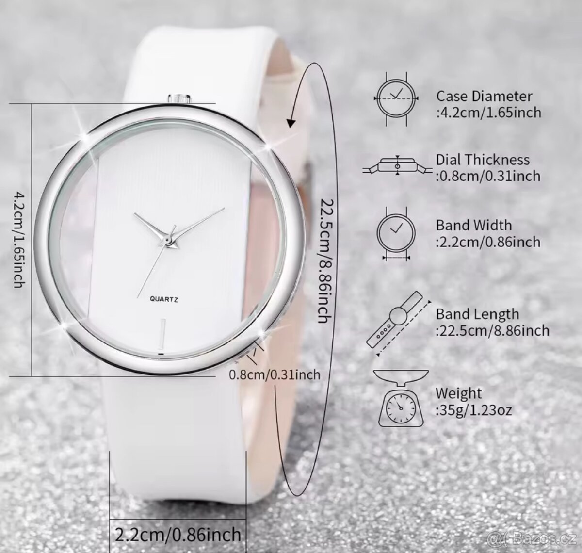 Dámské designové hodinky s náramkem - 5