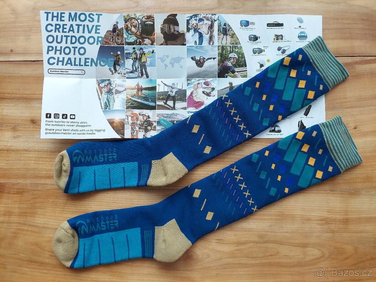 Nové ponožky na lyže snowboard unisex = pánské dámské SLEVA - 5