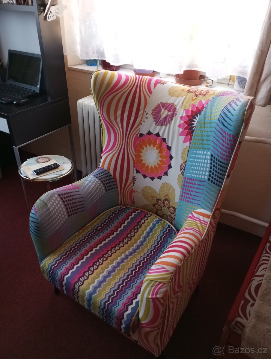 Křeslo patchwork. - 5
